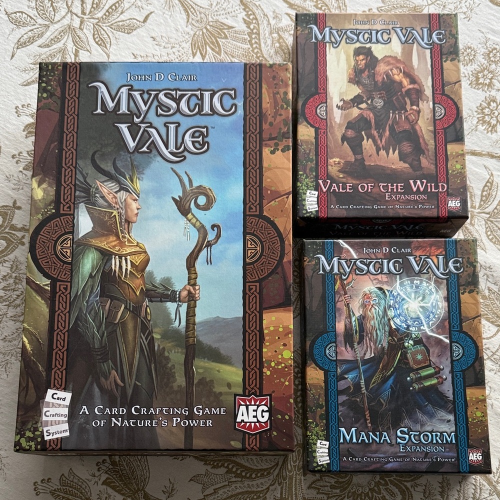 Mystic Vale - Nature Deck Building Game - Base + 2 Expansions - EUC, Like New!